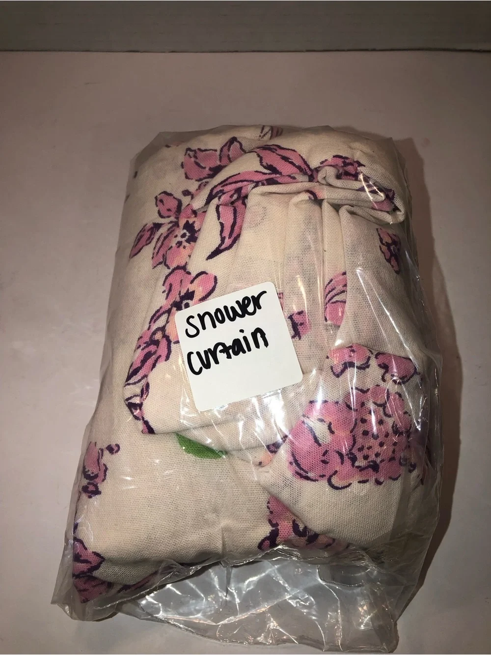 Urban Outfitters Pink Preppy Toile Patterned Shower Curtain Cottagecore